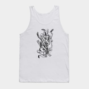 Abstract Bodies Drawing Improvisation #10 Tank Top